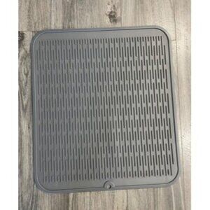New Silicone Dish Drying Mat for Kitchen Counter, Eco-Friendly Quick Dry Dish